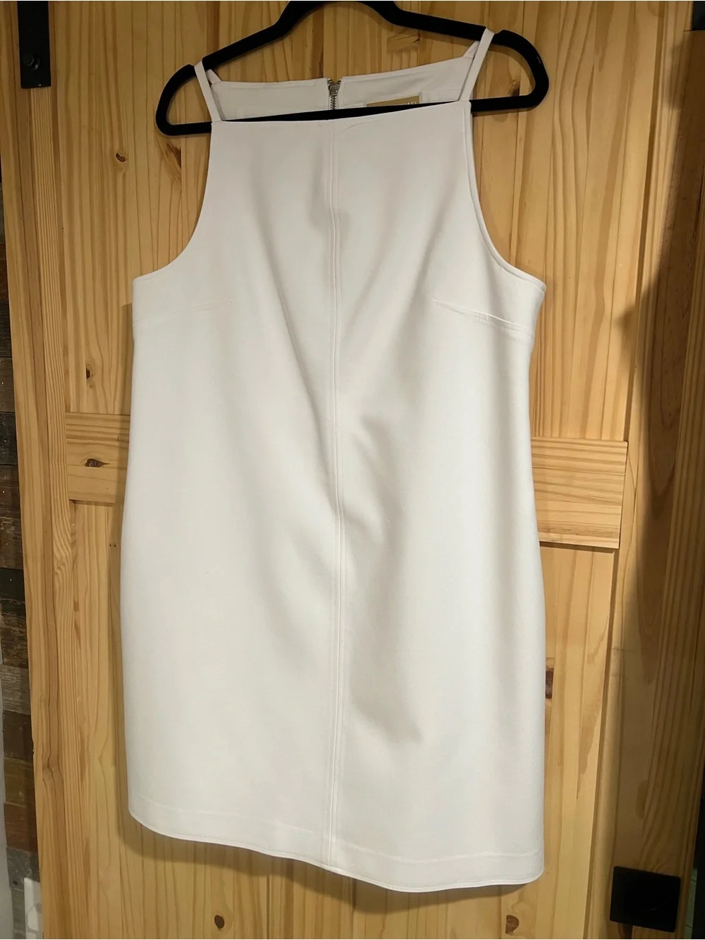 Michael Kors White Sleeveless Mini Shift Dress Size 14